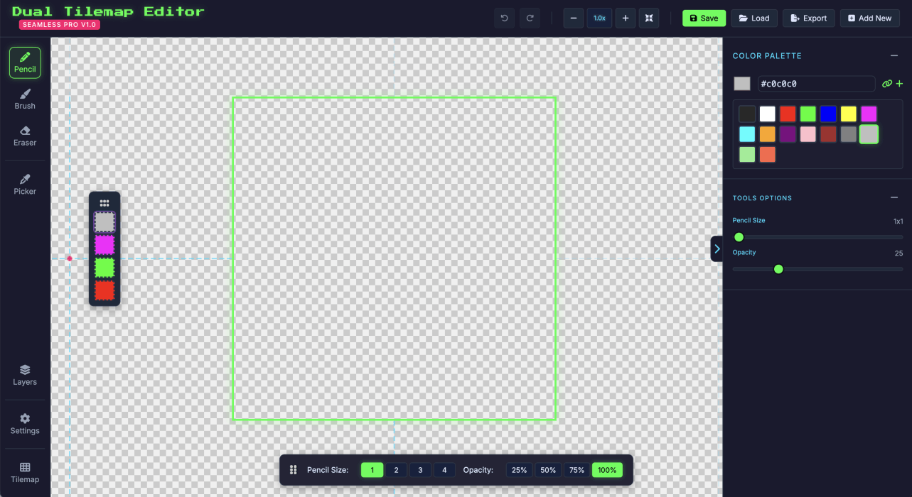 Pixel Dual Tilemaps App
