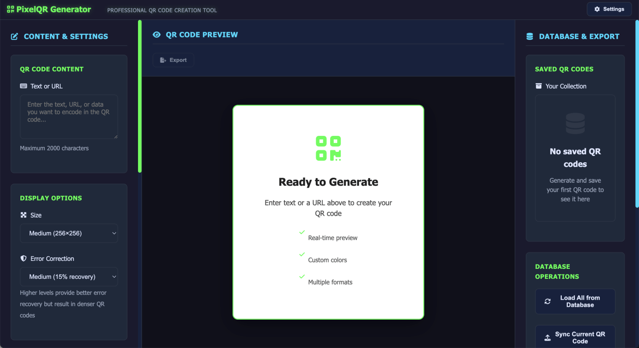 Pixel QR App