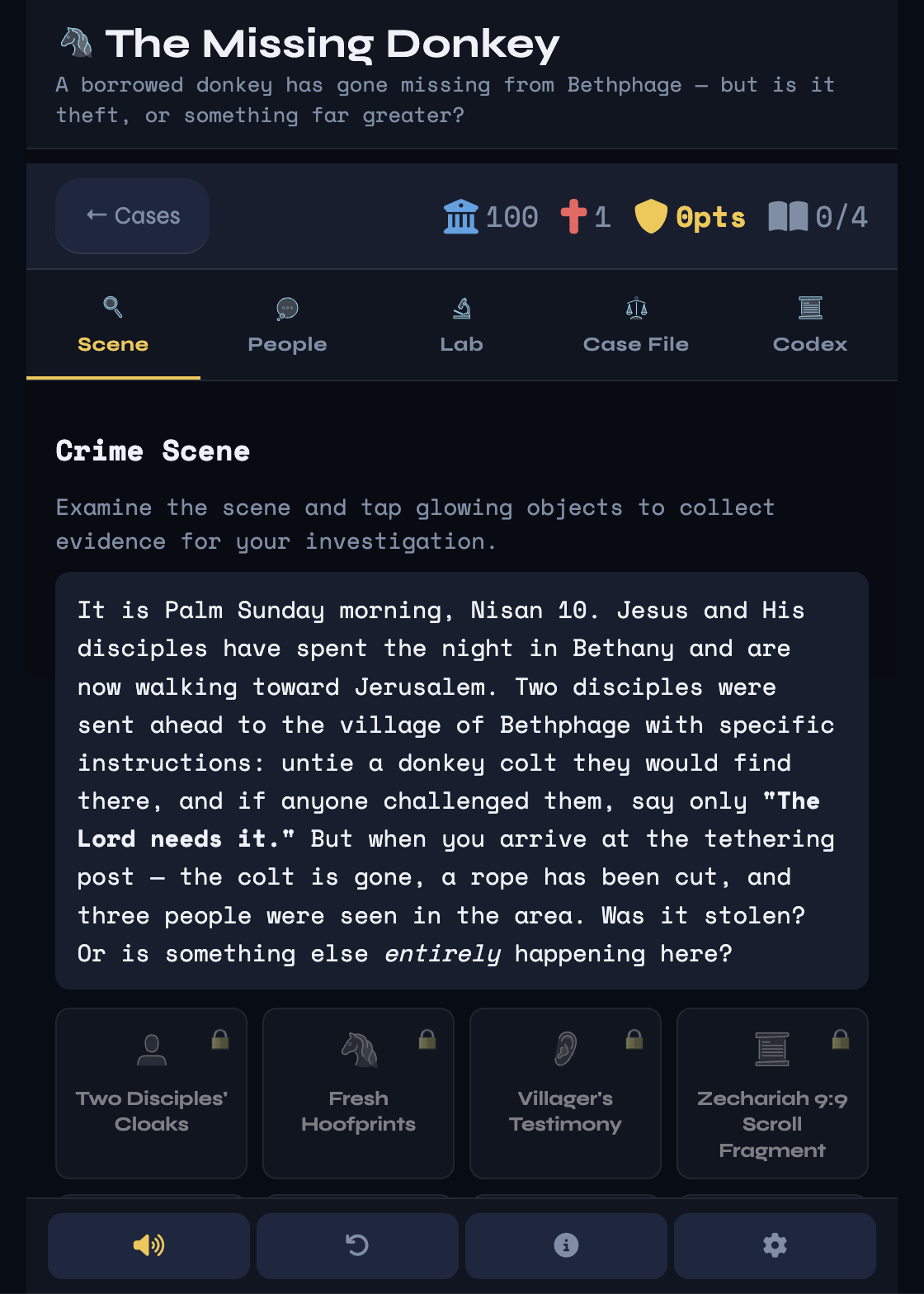 Holy Week — Case 1 scene
