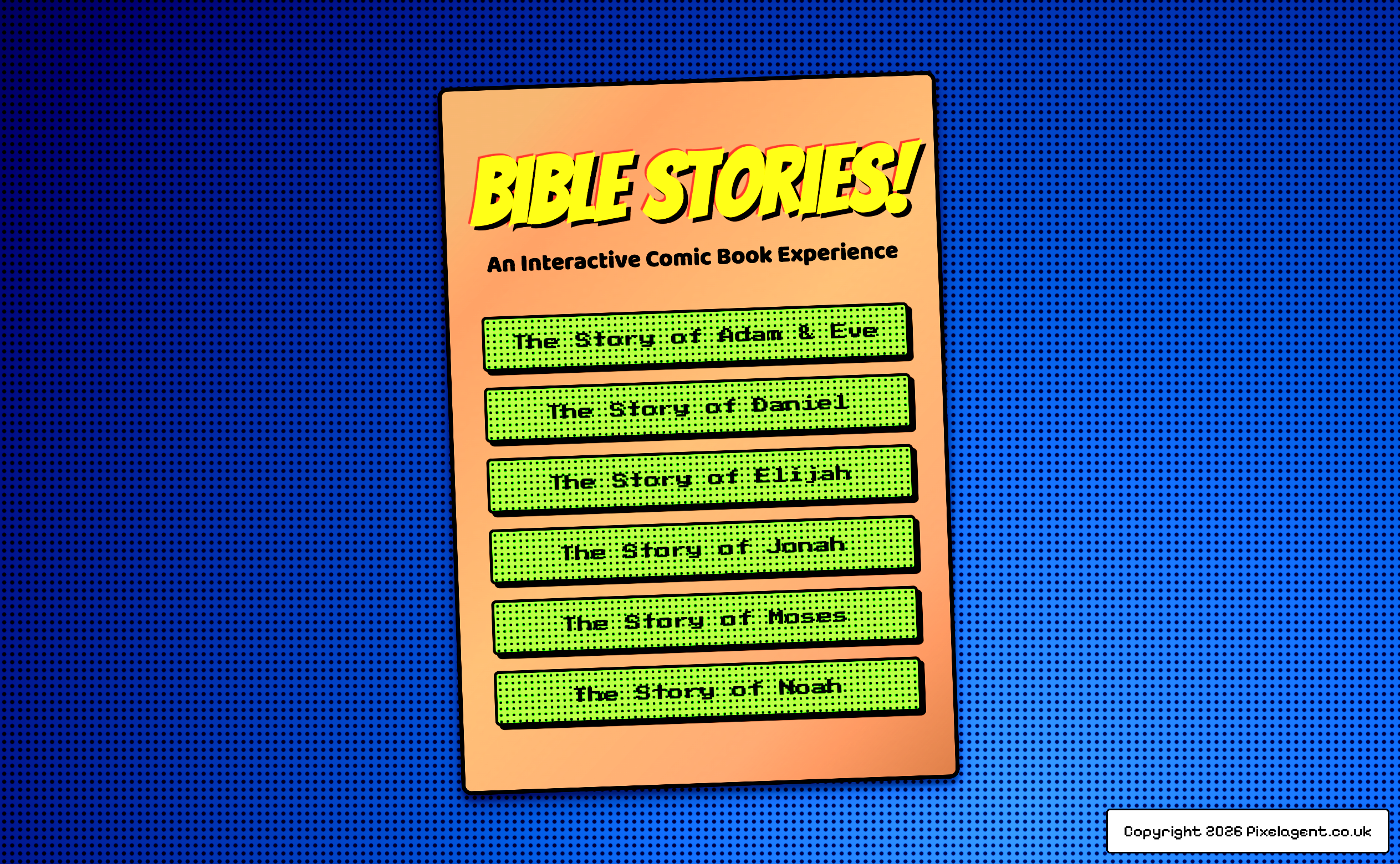 Bible Stories — interactive comic collection